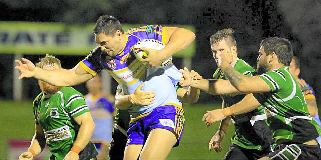 CHARGE: Outlaws co-captain Kurt Fleming sporting new Northern Outlaws jerseys. CHARGE: Outlaws co-captain Kurt Fleming sporting new Northern Outlaws jerseys.